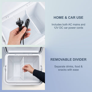 24L Portable Cooler and Warmer Fridge with AC/DC Operation