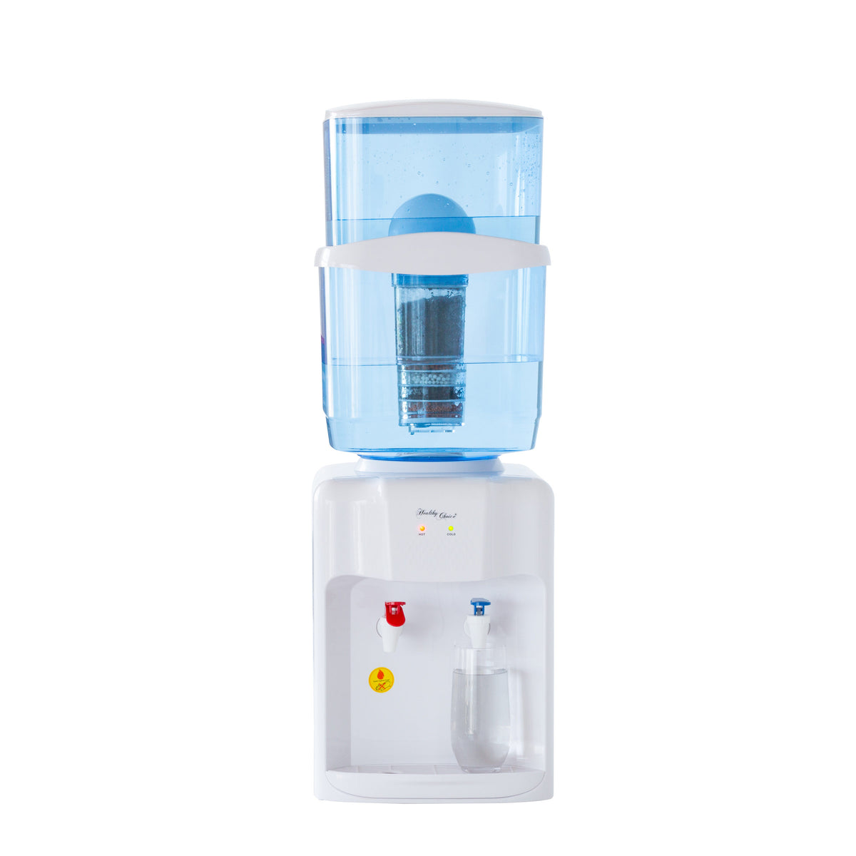 Benchtop Hot and Cold Water Dispenser with Resin Filtration