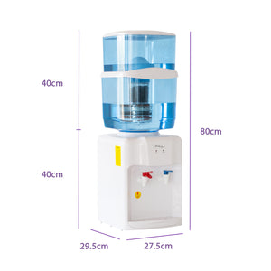 Benchtop Hot and Cold Water Dispenser with Resin Filtration