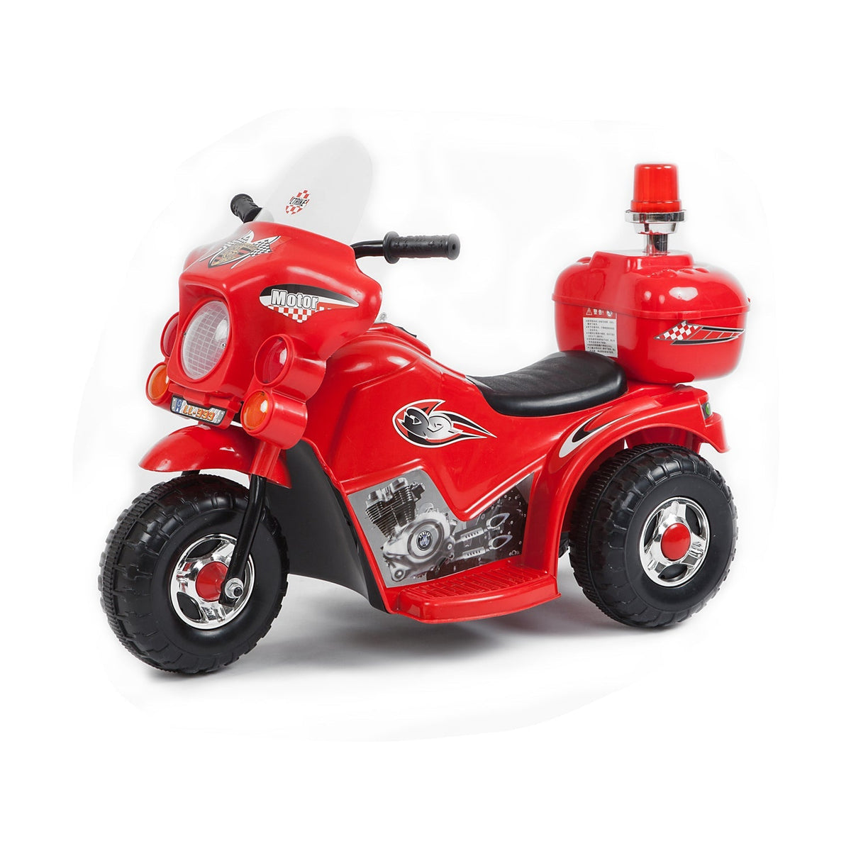 Red Children's Electric Ride-on Motorcycle.