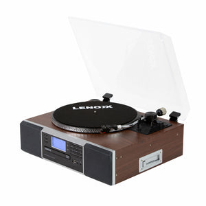 Top-angle view of the BCD120 Vinyl Turntable