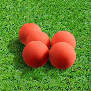 5 soft cricket balls to use in the cricket ball pitcher.