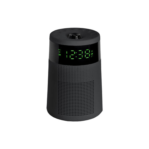 Black Sleek Projector Alarm Clock & Radio.