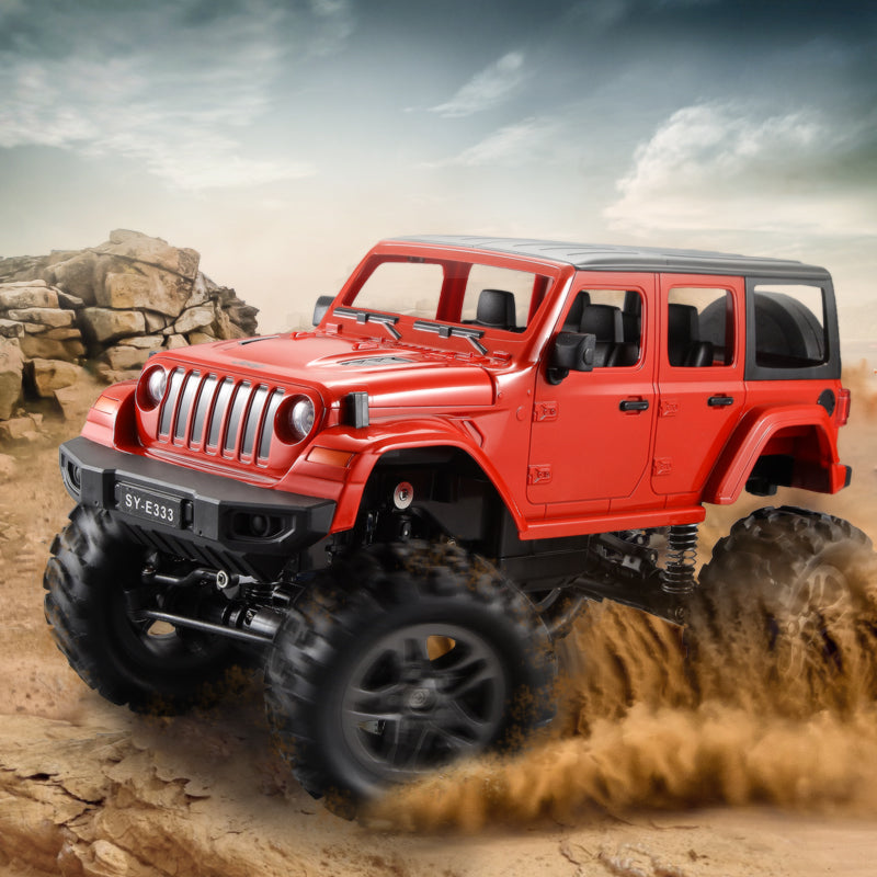 Remote Control Jeep Rock Crawler (Red), Model Toy Car