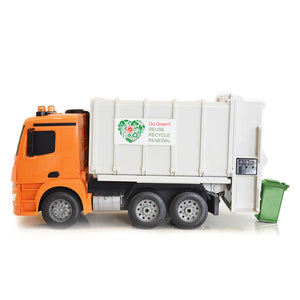 Remote Control Mercedes-Benz Garbage Model Toy Truck (Orange)