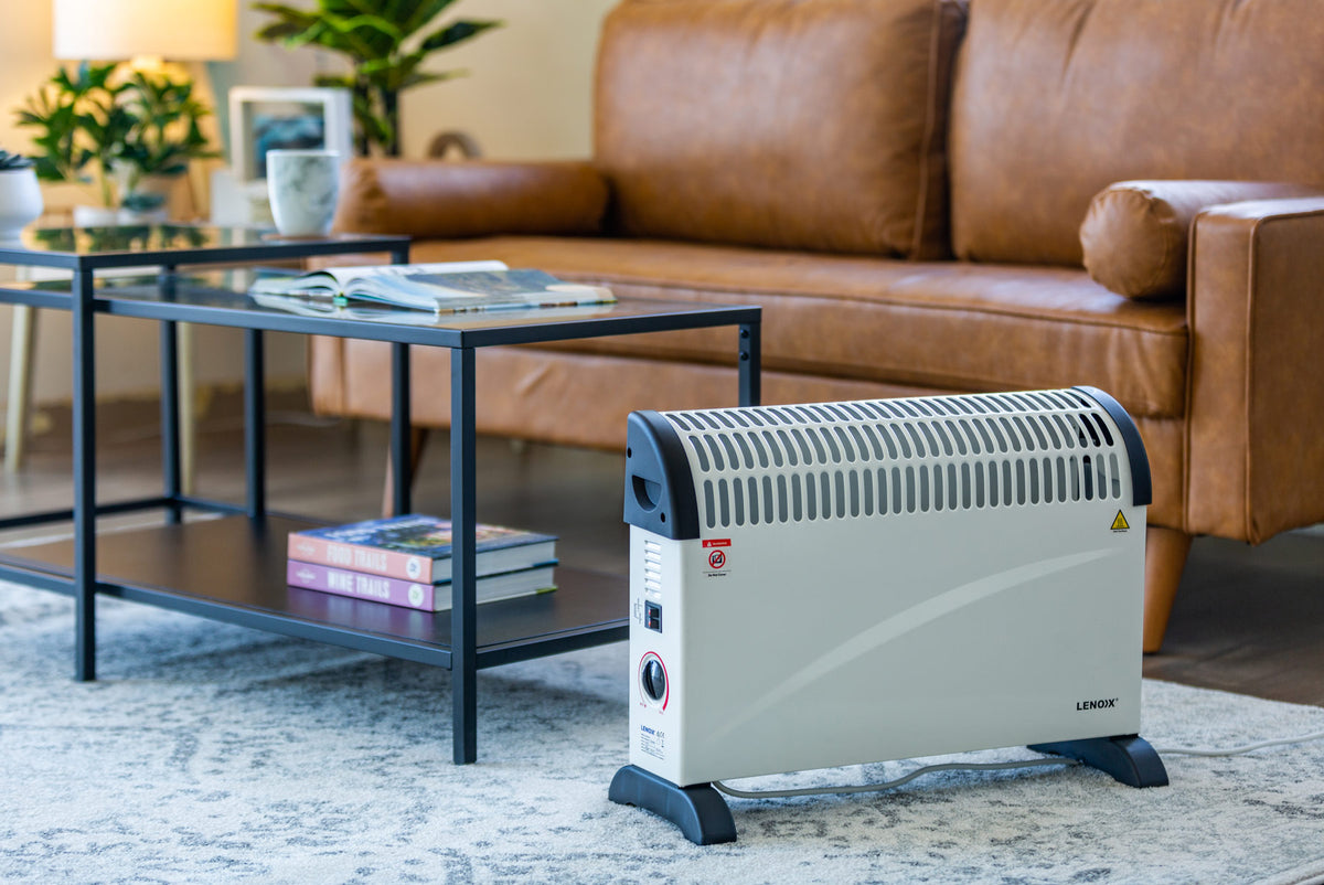 H520 Convector Heater in a cosy modern living room.