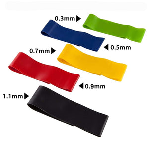 5pc Resistance Band Loop Set Exercise Yoga Strength Fitness Workout