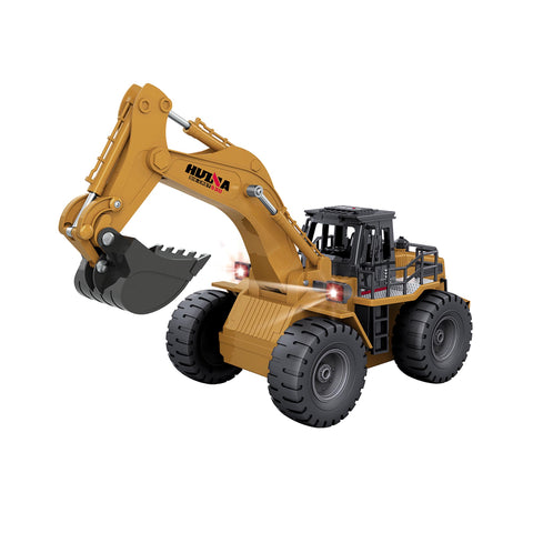 Remote Control Excavator Model Truck (6-Channel) w/ Driving Cab & Bucket