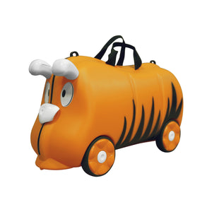Kids 18L Travel Cabin Luggage w/ Trolley Ride On Wheel Suitcase (Orange)